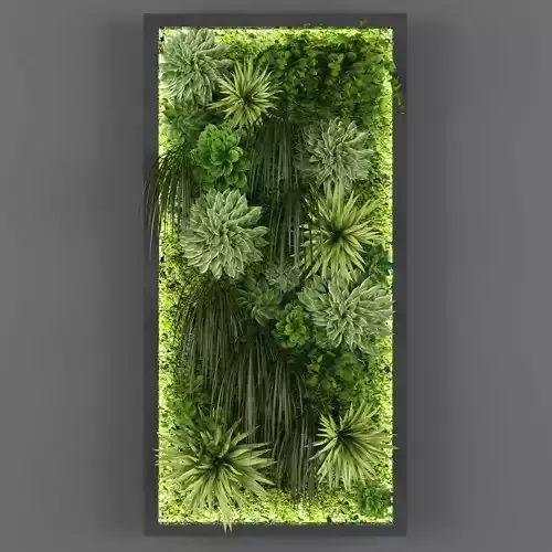 Vertical garden 95 Low-poly 3D model