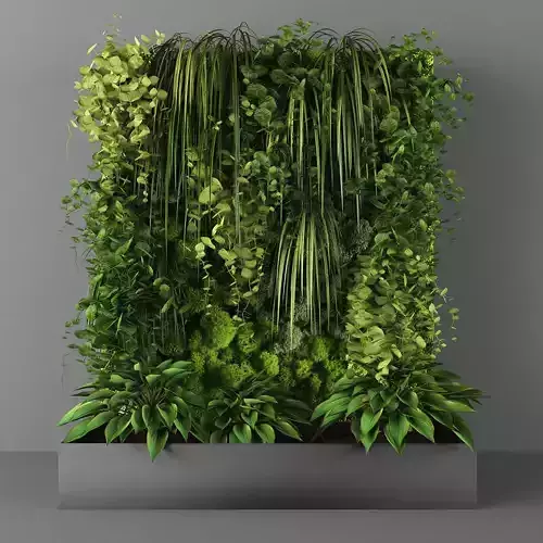 Vertical garden 96 Low-poly 3D model