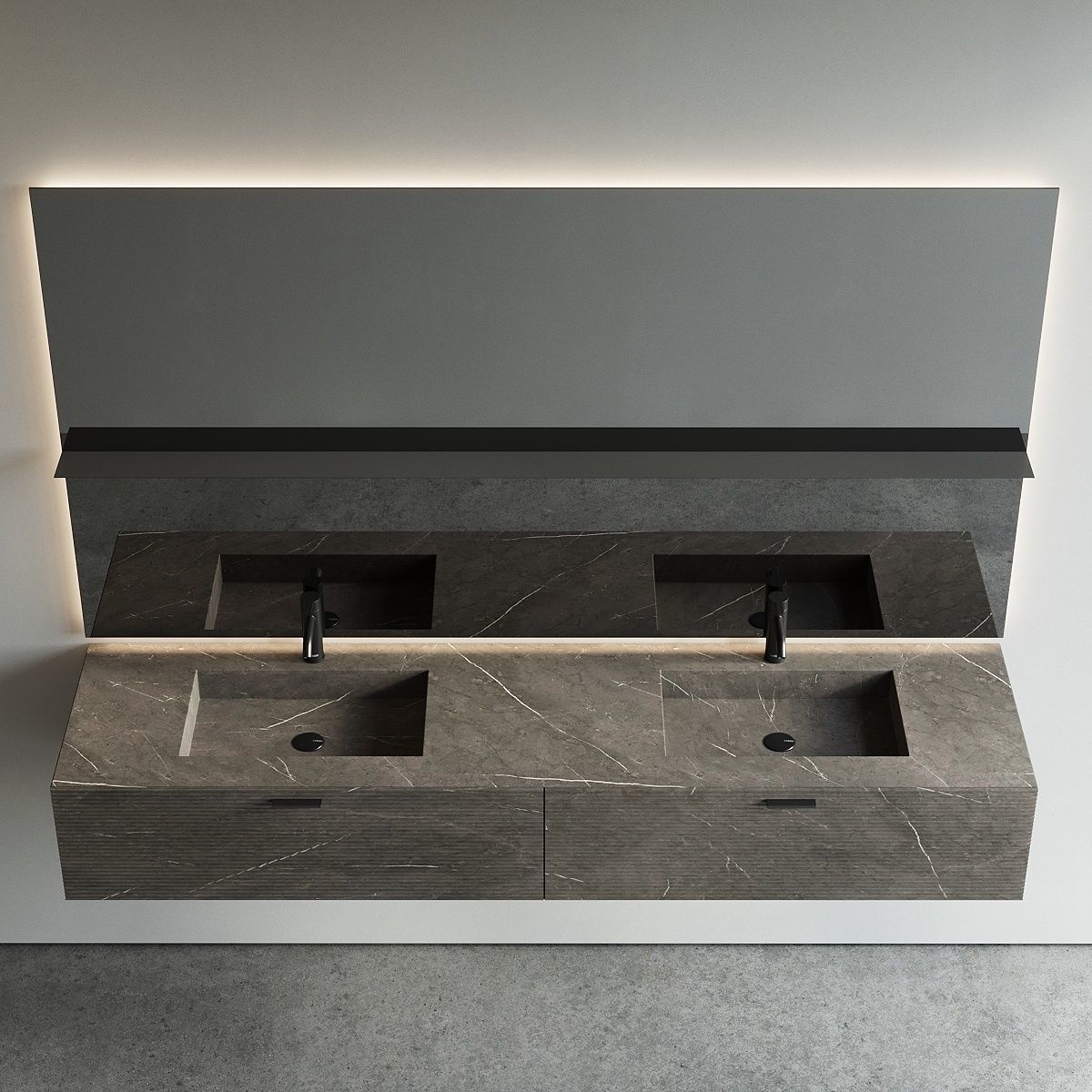 Inbani Grate 03 Vanity Unit Set 3 3D model_4