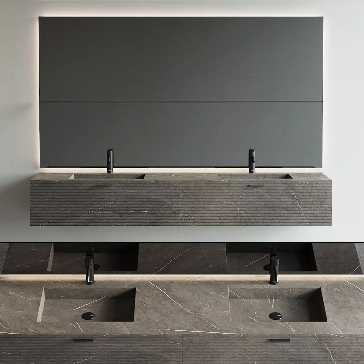 Inbani Grate 03 Vanity Unit Set 3 3D model_0