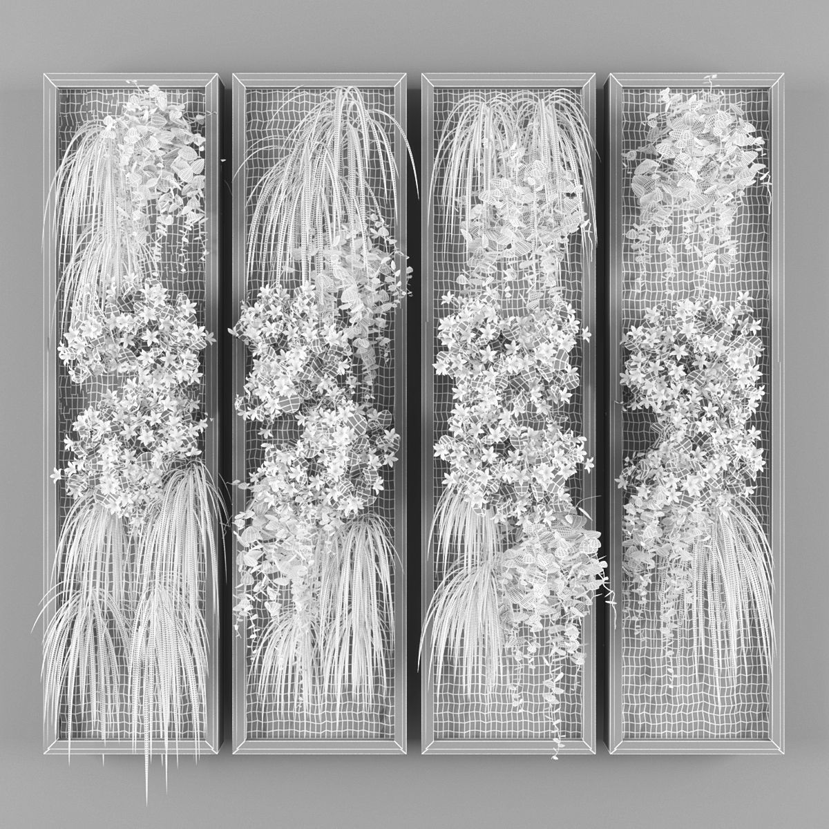 Vertical garden 97 Low-poly 3D model_2