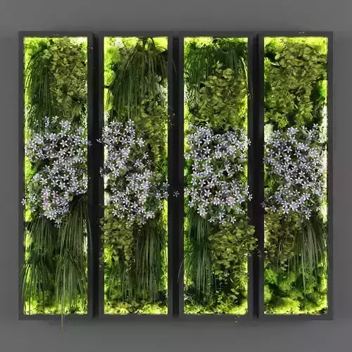 Vertical garden 97 Low-poly 3D model