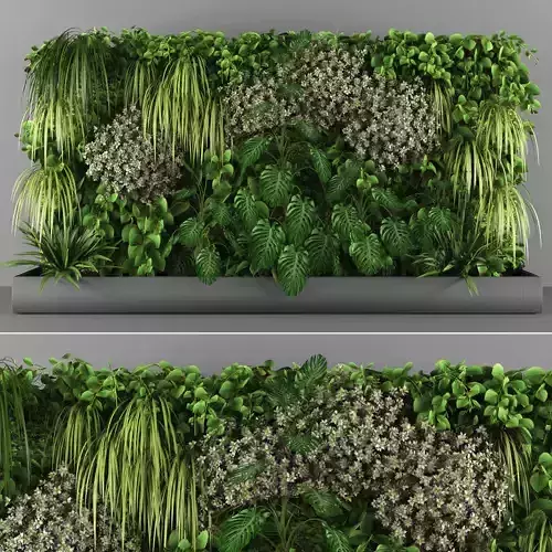 Vertical garden 98 Low-poly 3D model