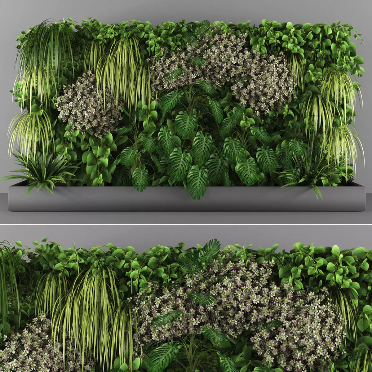 Vertical garden 98 Low-poly 3D model_0
