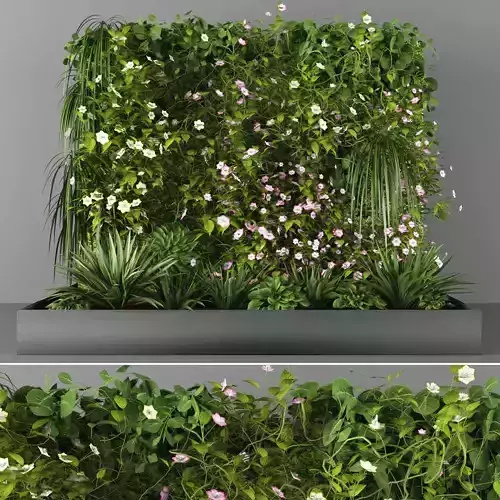 Vertical garden 99 Low-poly 3D model