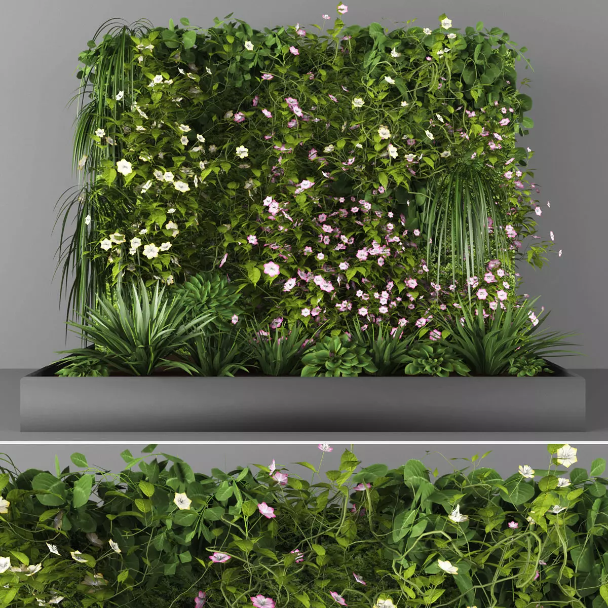 Vertical garden 99 Low-poly 3D model_0