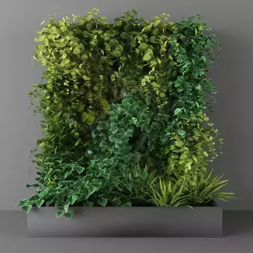 Vertical garden 100 Low-poly 3D model