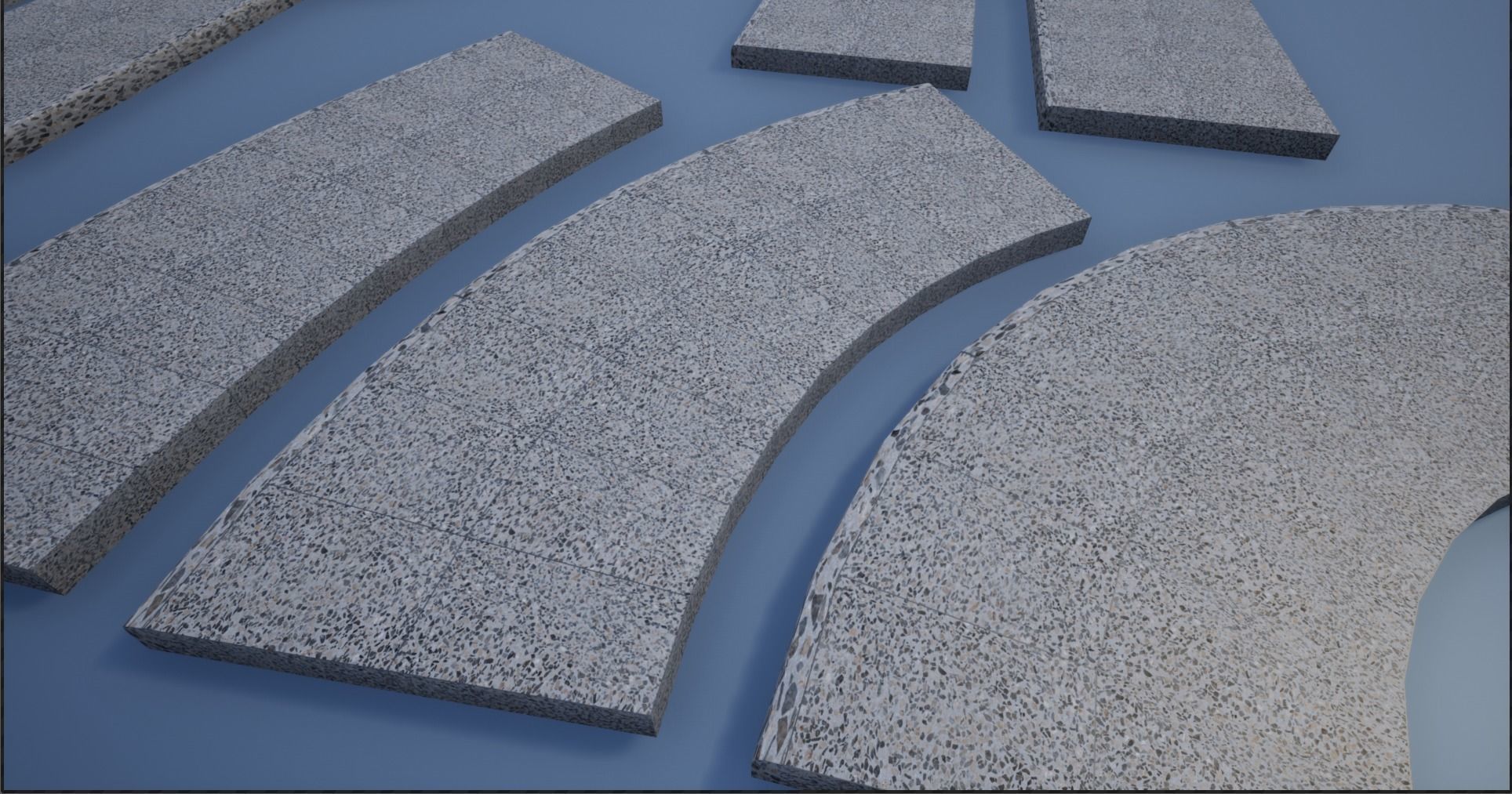 Lowpoly Modular PBR Pavements Low-poly 3D model_14