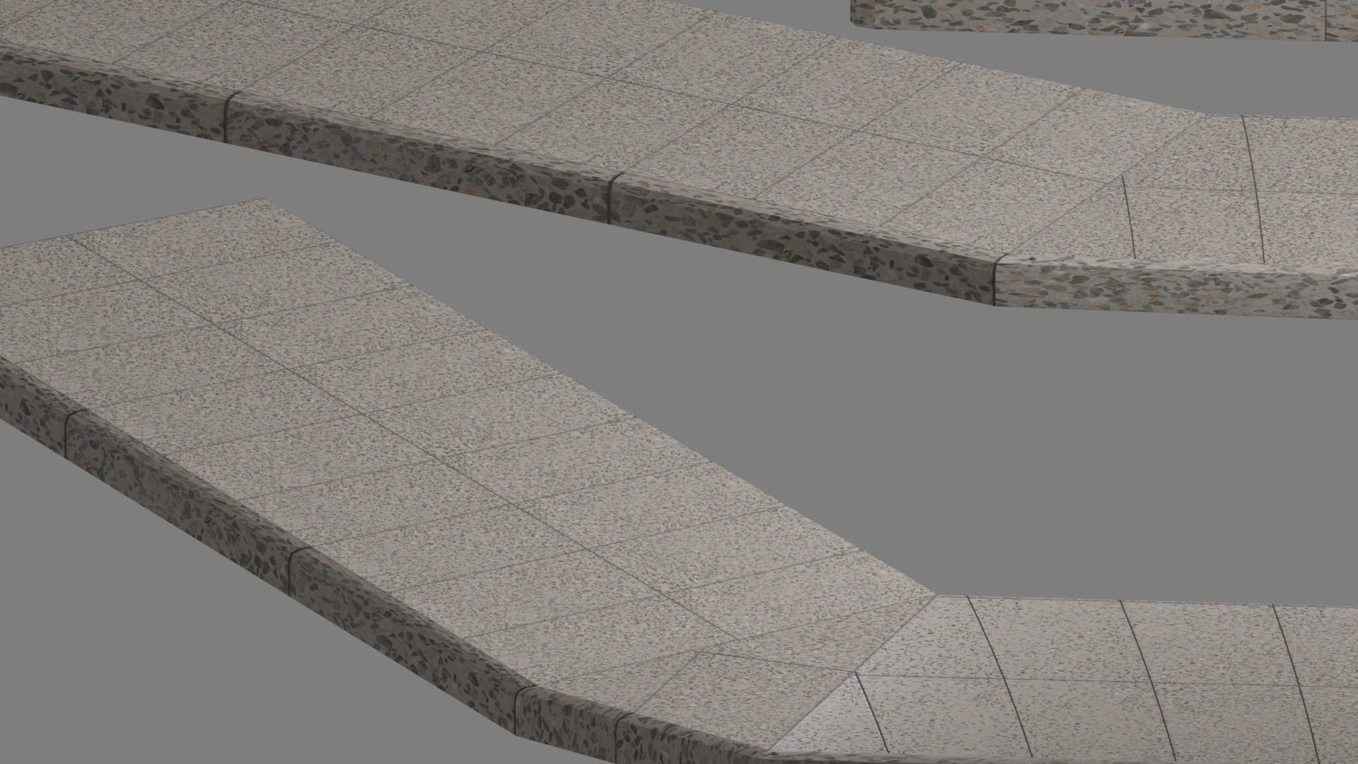 Lowpoly Modular PBR Pavements Low-poly 3D model_23
