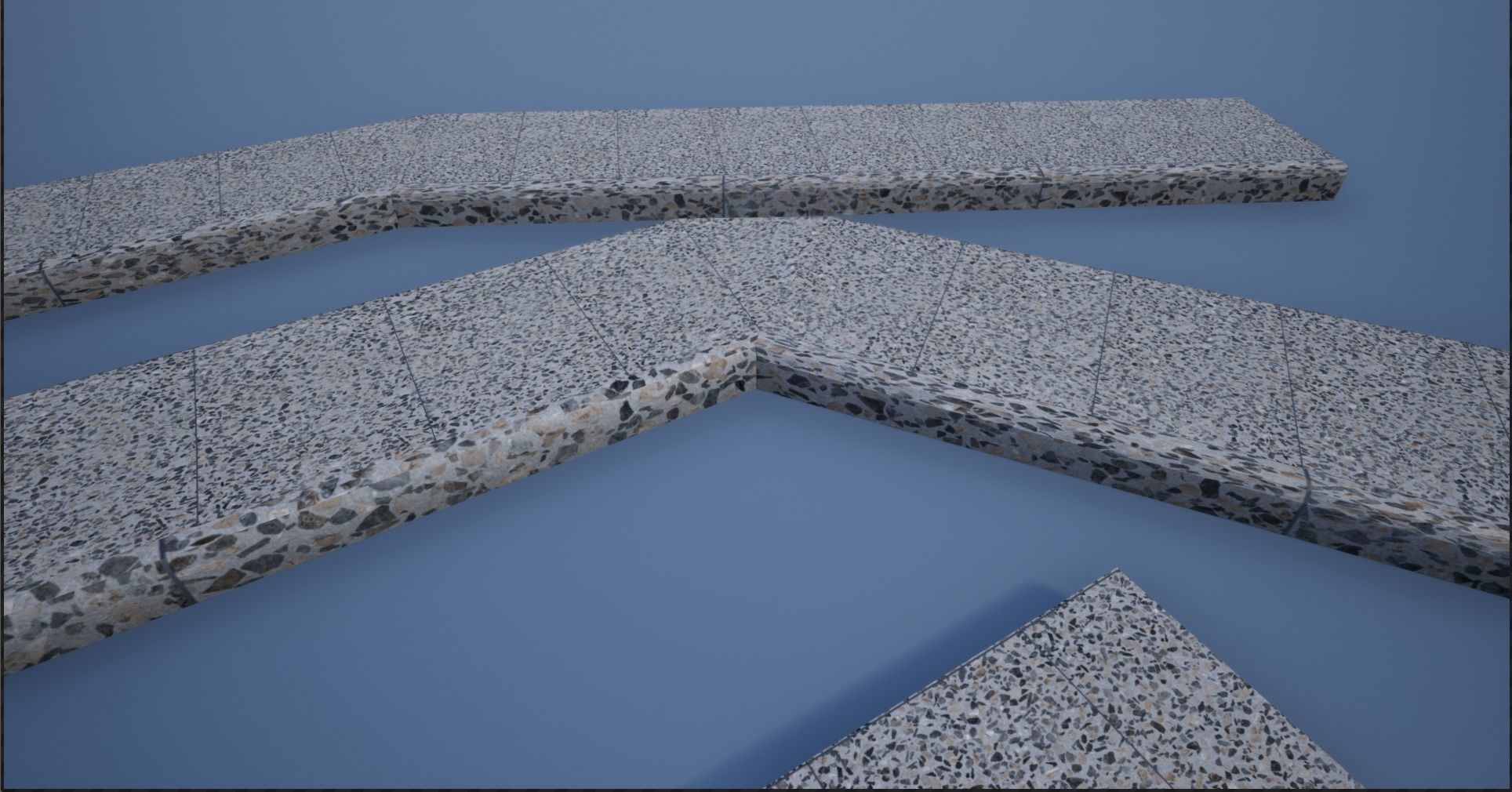 Lowpoly Modular PBR Pavements Low-poly 3D model_6