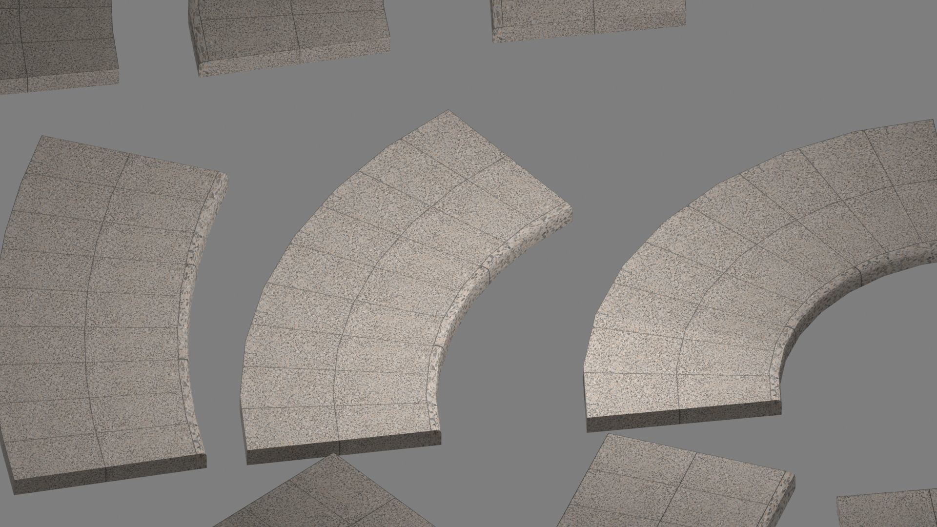 Lowpoly Modular PBR Pavements Low-poly 3D model_27