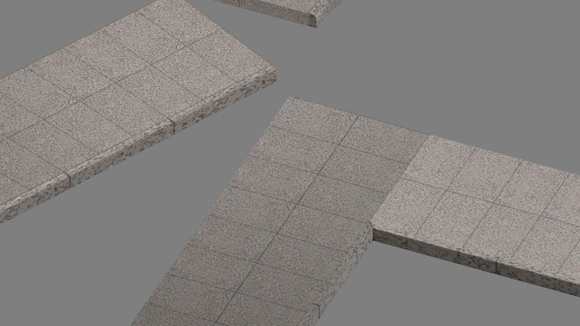 Lowpoly Modular PBR Pavements Low-poly 3D model_25
