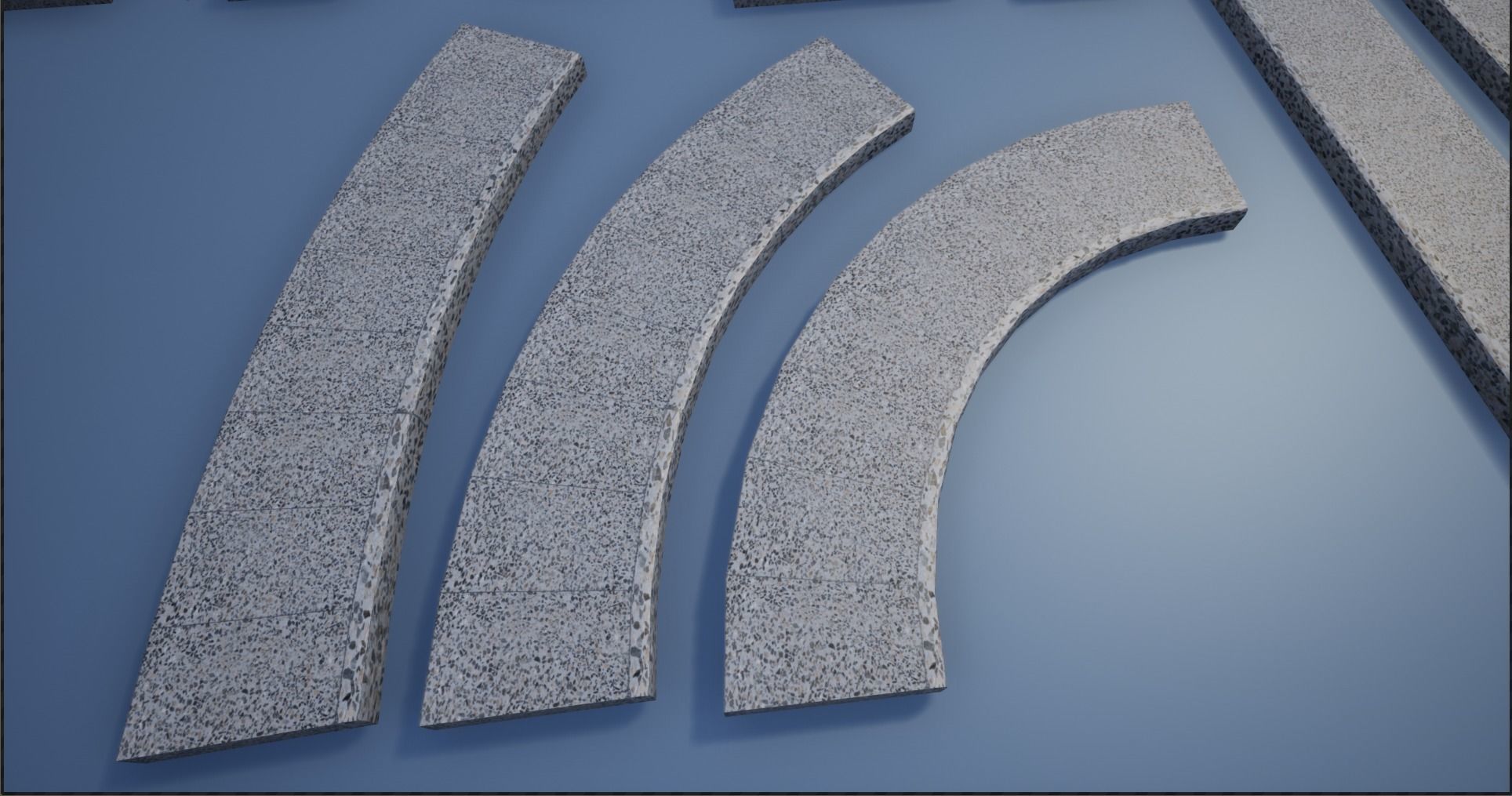 Lowpoly Modular PBR Pavements Low-poly 3D model_8