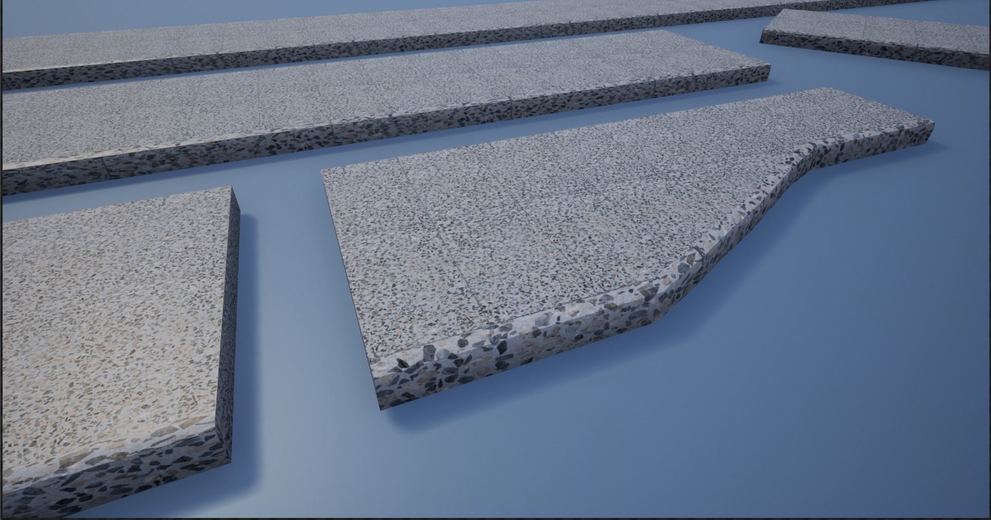 Lowpoly Modular PBR Pavements Low-poly 3D model_10
