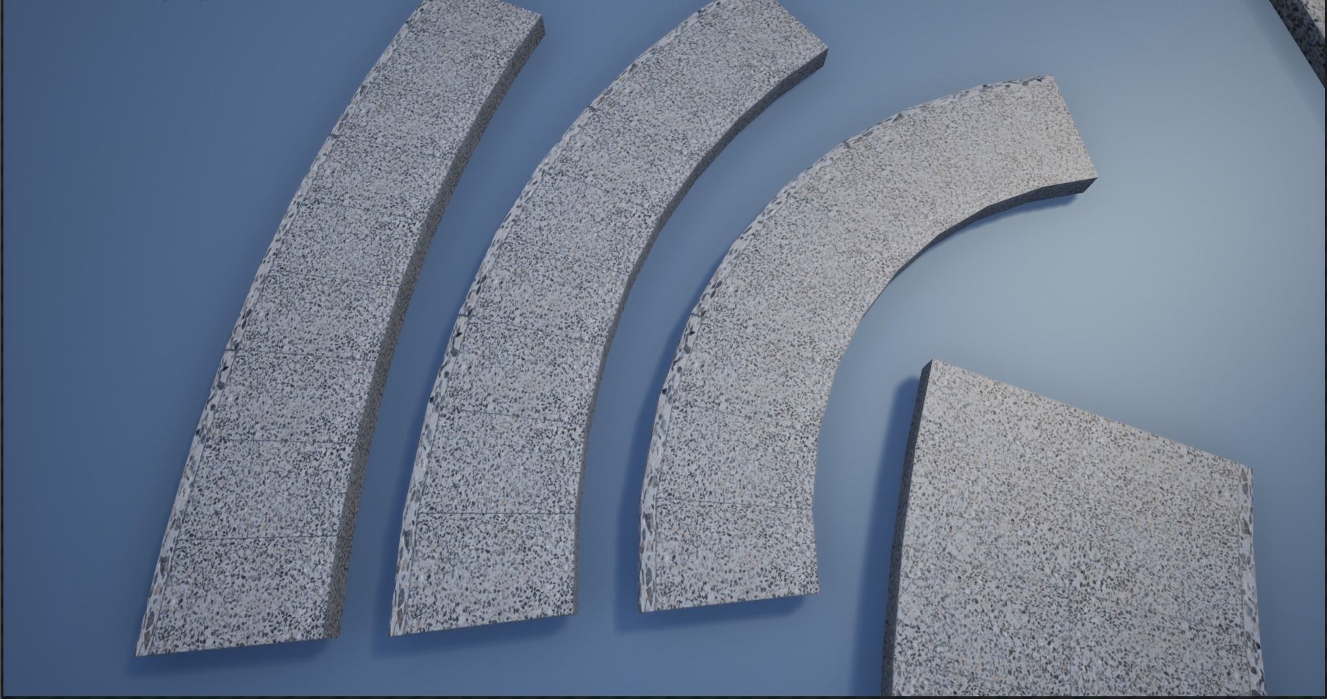 Lowpoly Modular PBR Pavements Low-poly 3D model_7