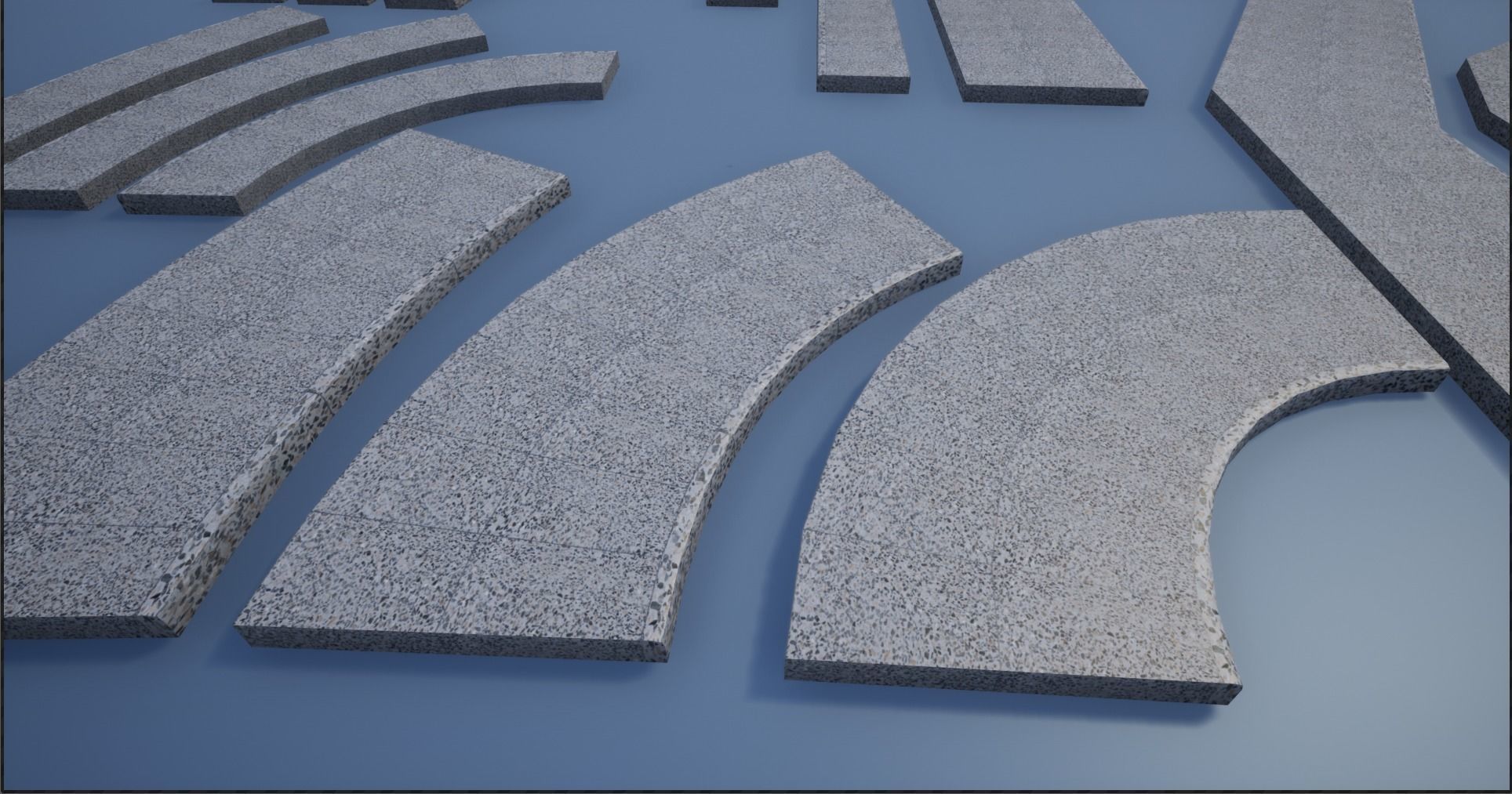 Lowpoly Modular PBR Pavements Low-poly 3D model_9