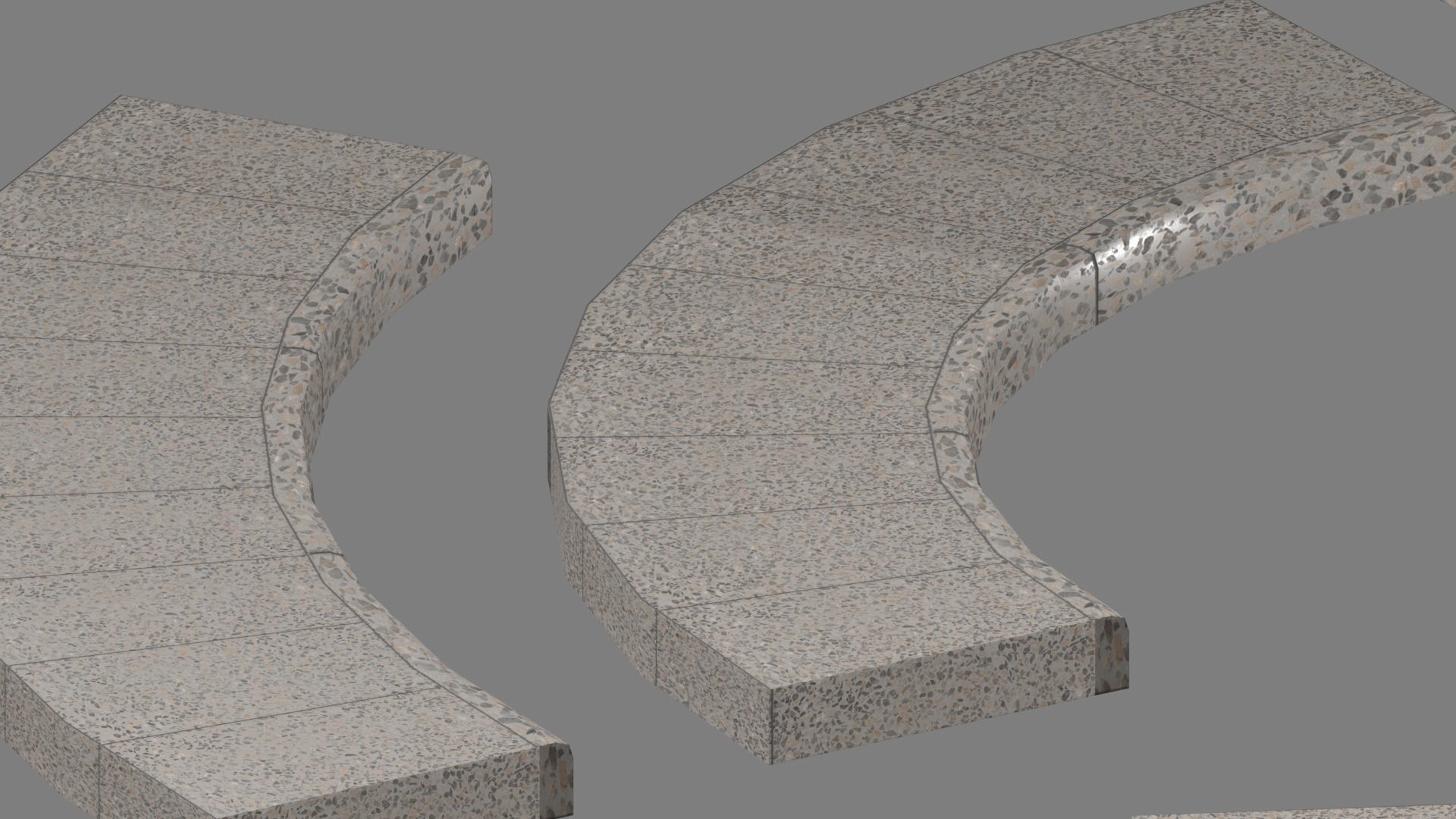 Lowpoly Modular PBR Pavements Low-poly 3D model_21