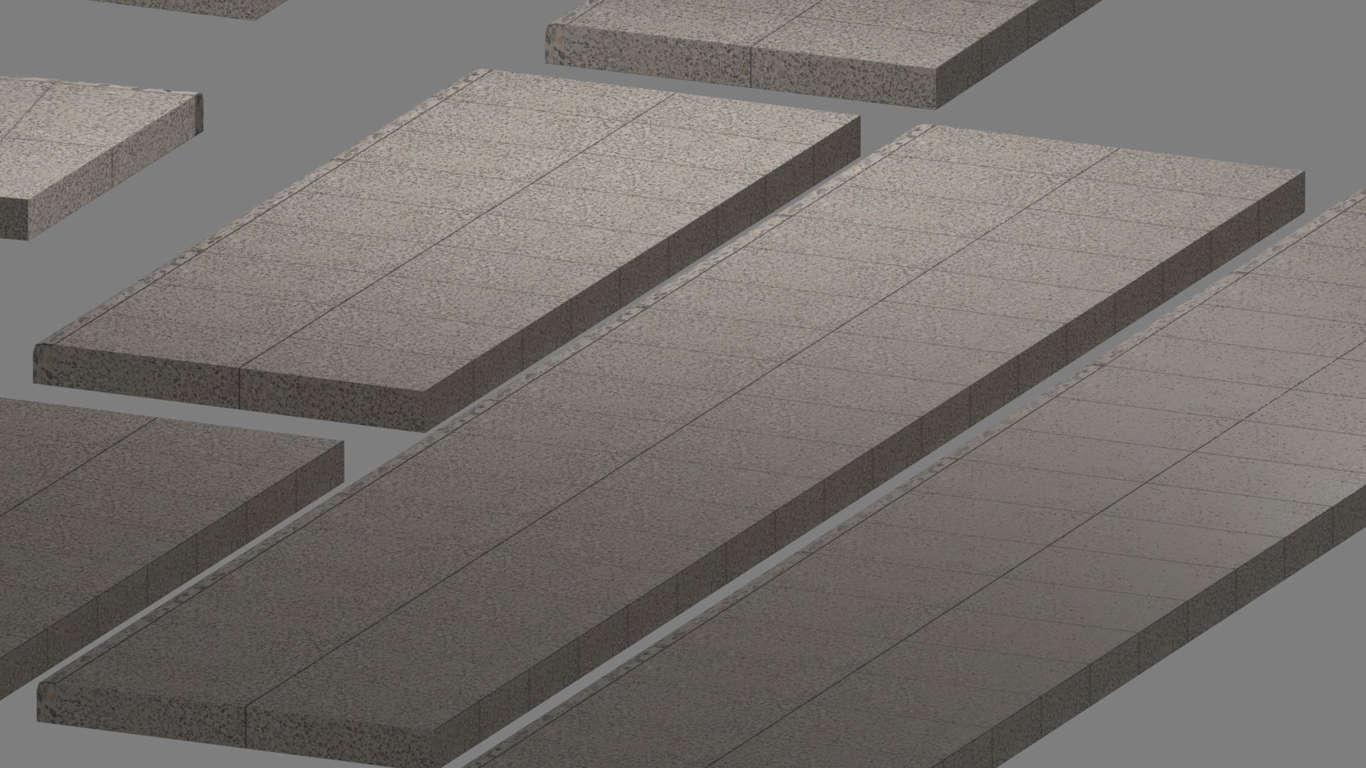 Lowpoly Modular PBR Pavements Low-poly 3D model_18