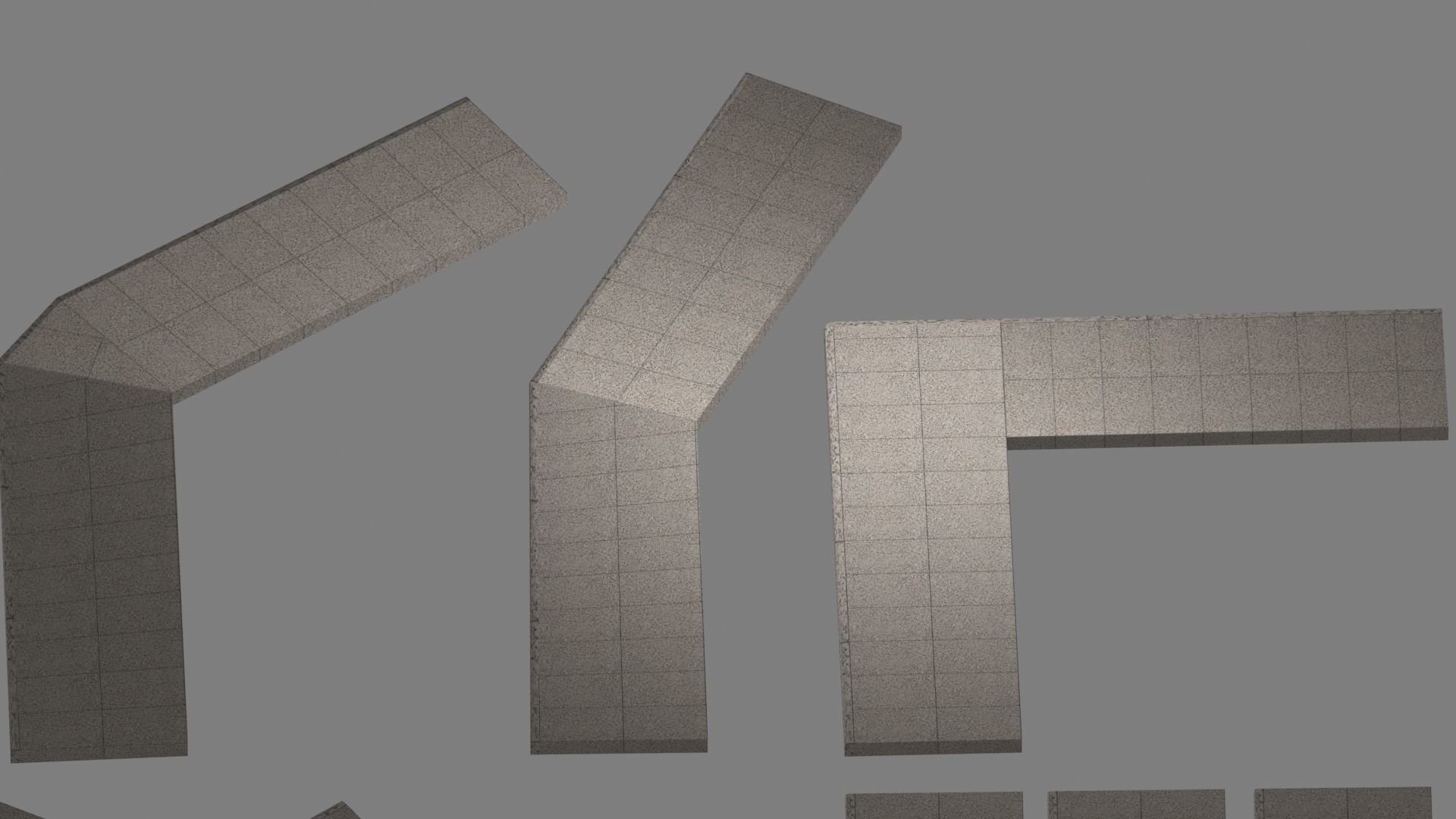 Lowpoly Modular PBR Pavements Low-poly 3D model_28