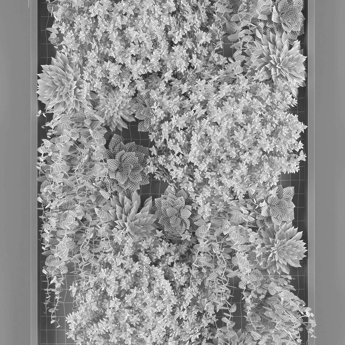 Vertical garden 102 Low-poly 3D model_2