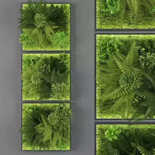 Vertical garden 103 Low-poly 3D model