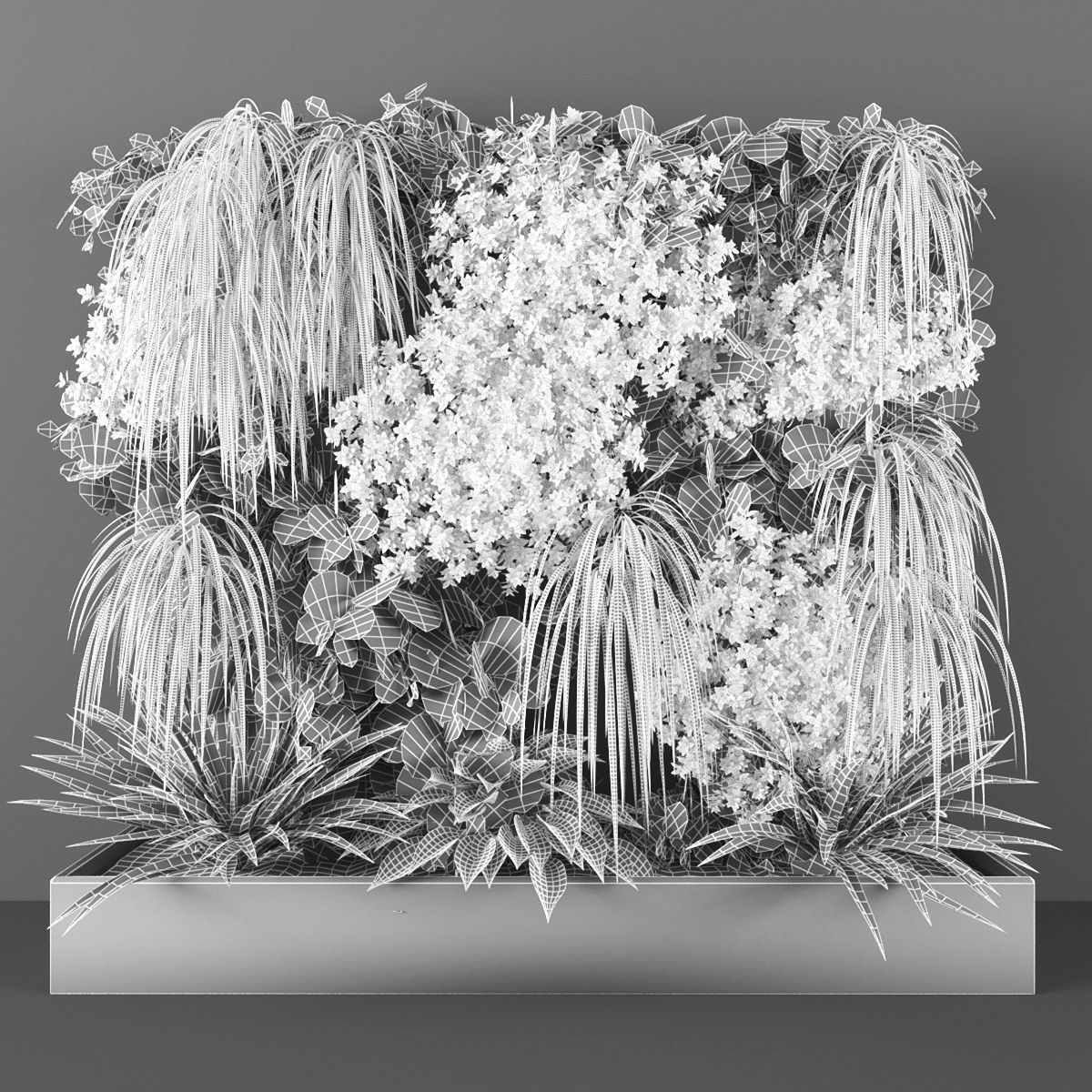 Vertical garden 104 Low-poly 3D model_2