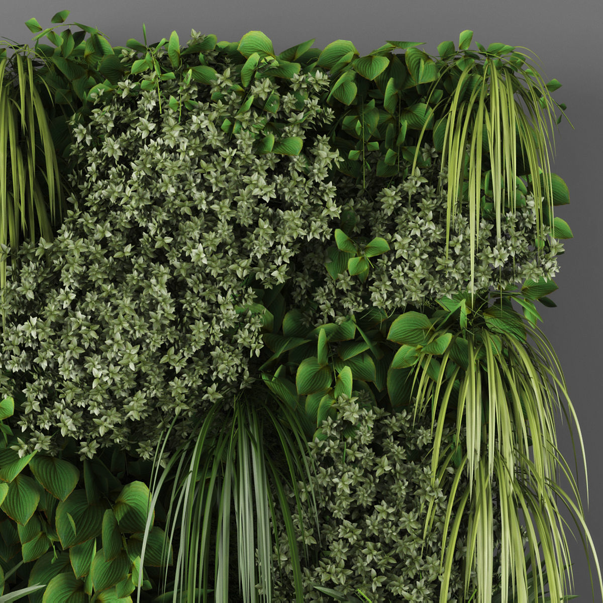 Vertical garden 104 Low-poly 3D model_1