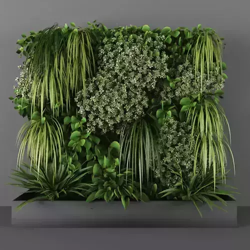 Vertical garden 104 Low-poly 3D model