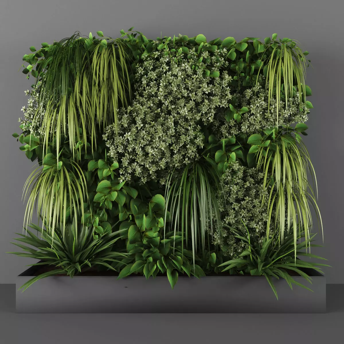 Vertical garden 104 Low-poly 3D model_0