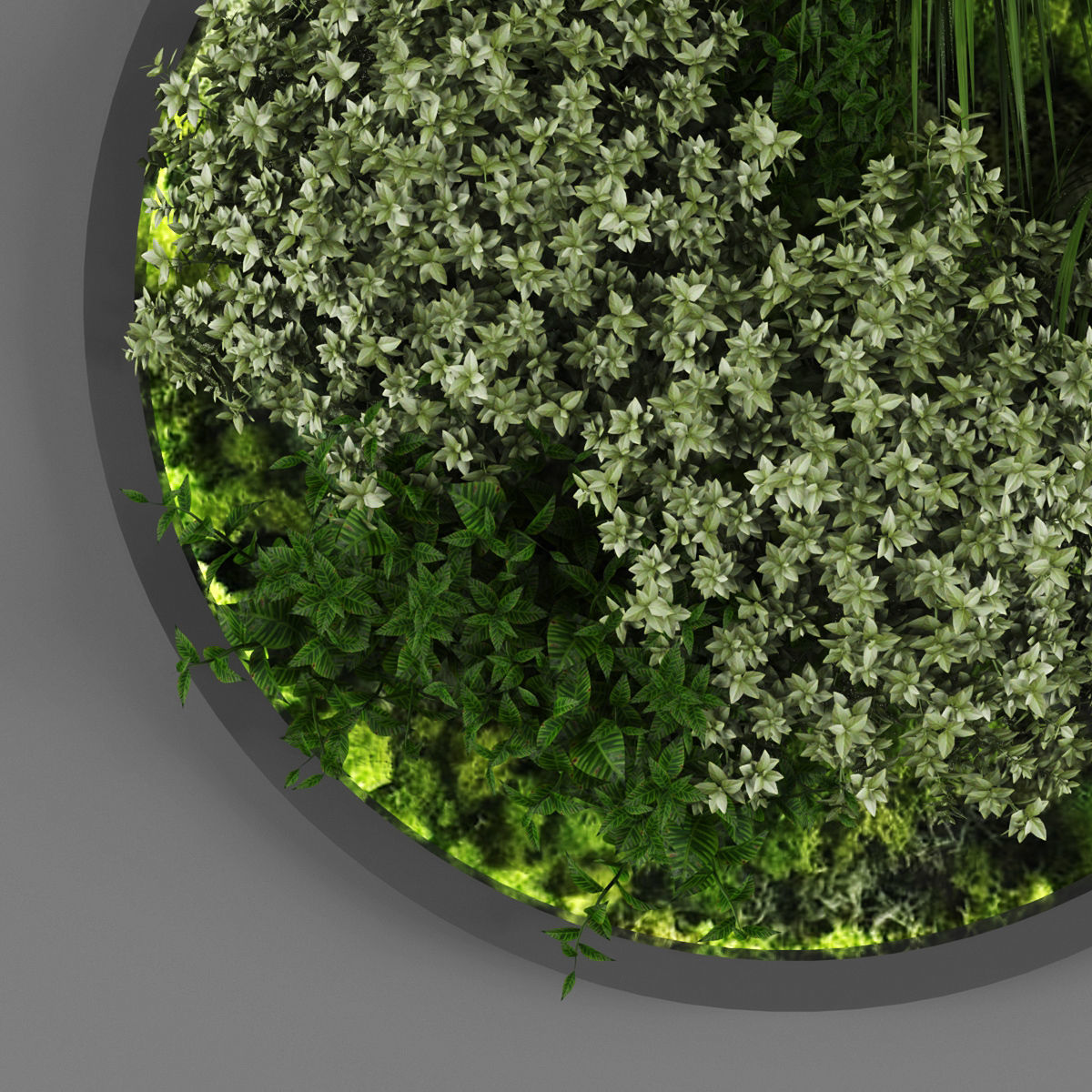 Vertical garden 105 Low-poly 3D model_1