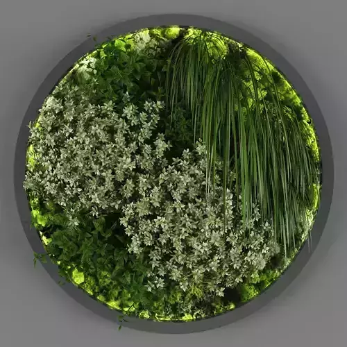 Vertical garden 105 Low-poly 3D model