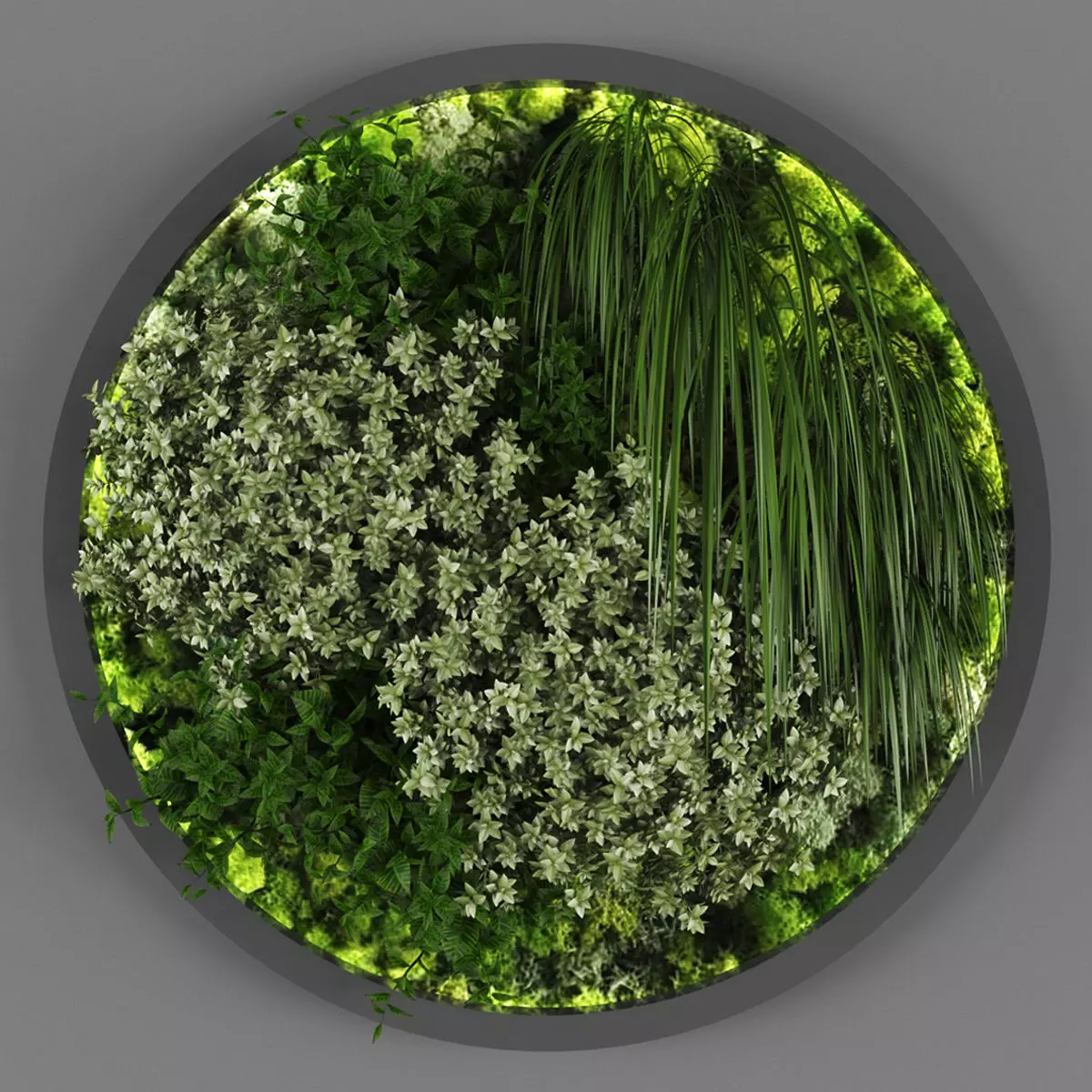 Vertical garden 105 Low-poly 3D model_0