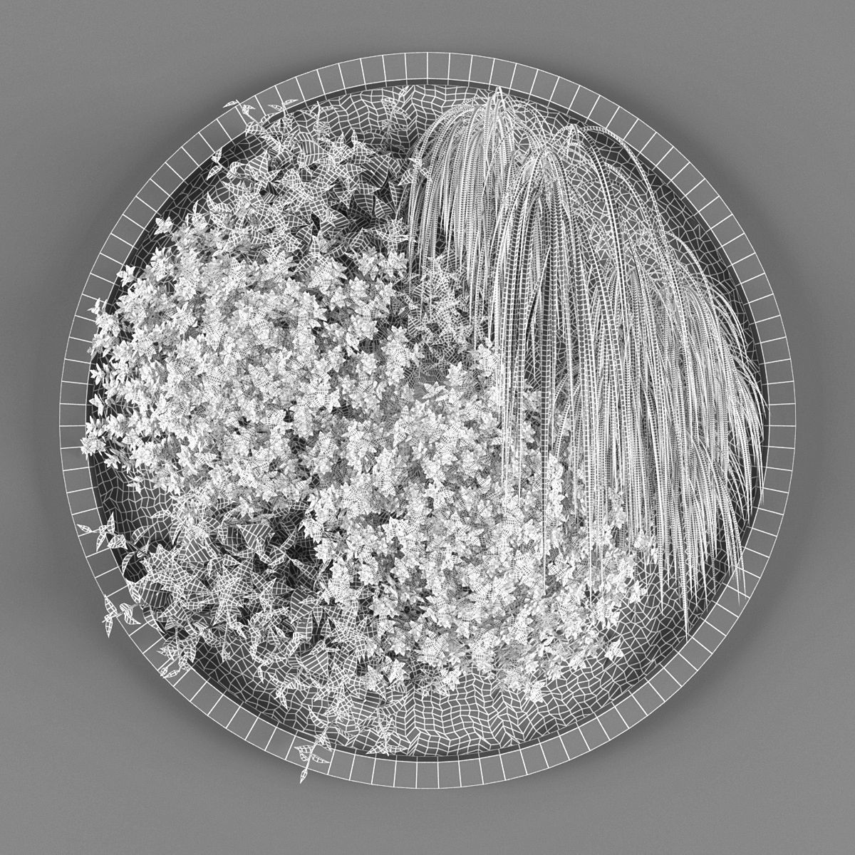 Vertical garden 105 Low-poly 3D model_2