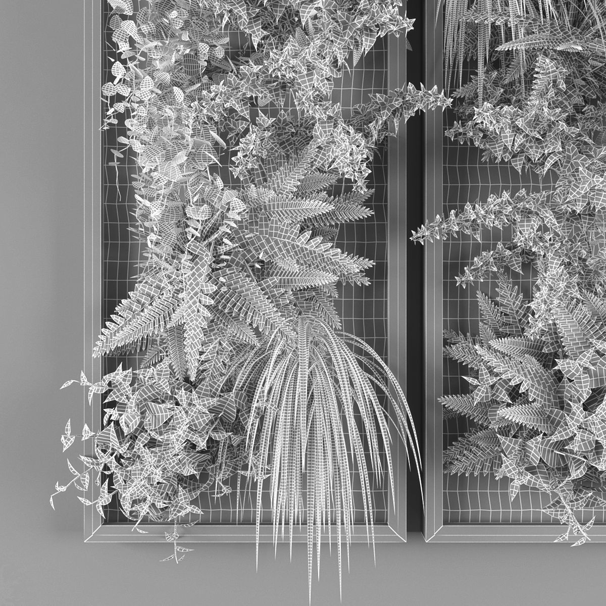 Vertical garden 106 Low-poly 3D model_2