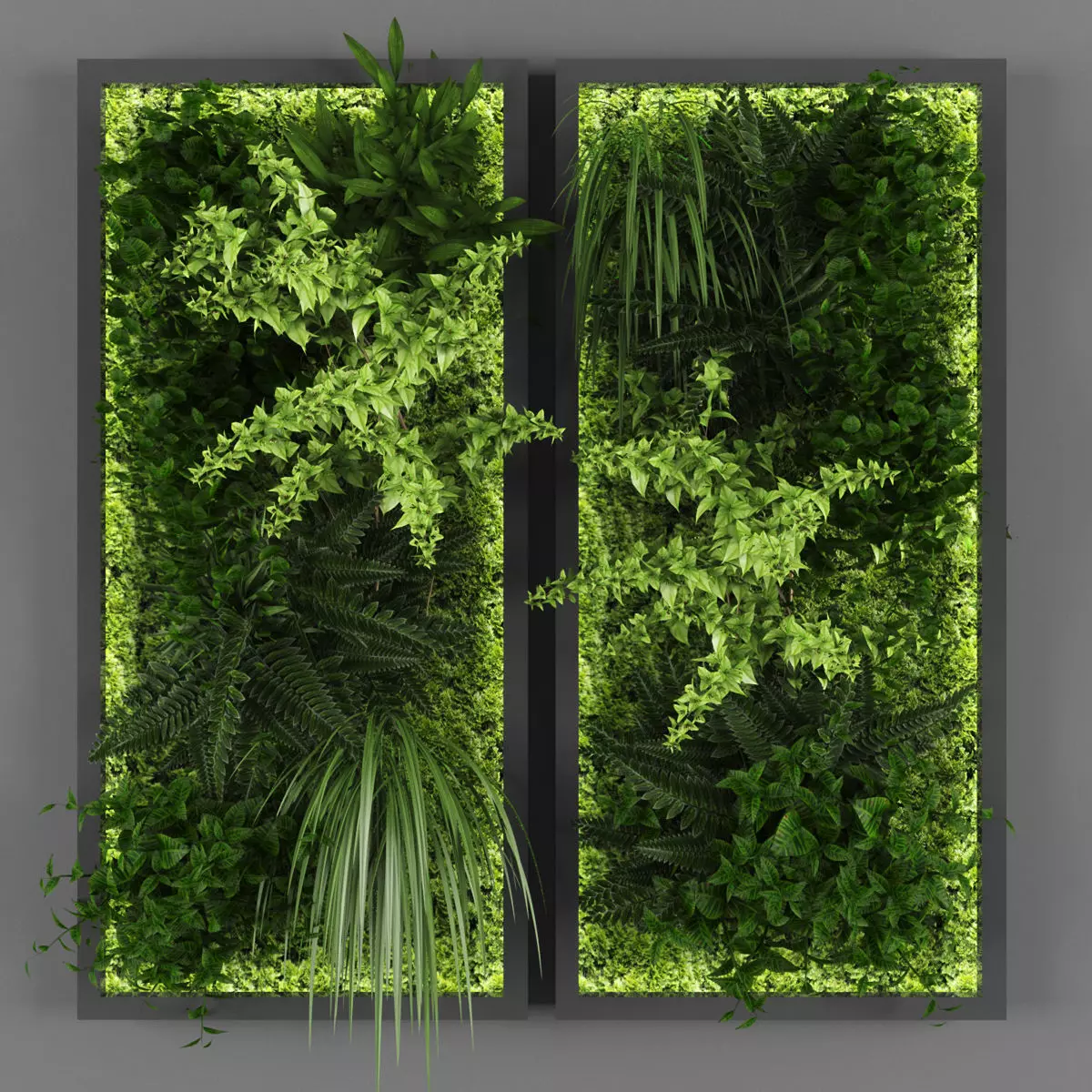 Vertical garden 106 Low-poly 3D model_0