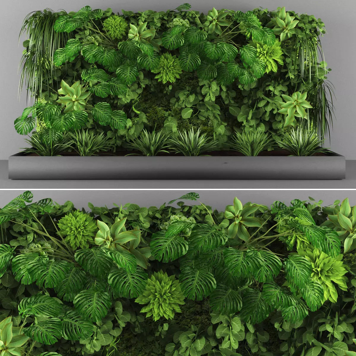 Vertical garden 107 Low-poly 3D model_0