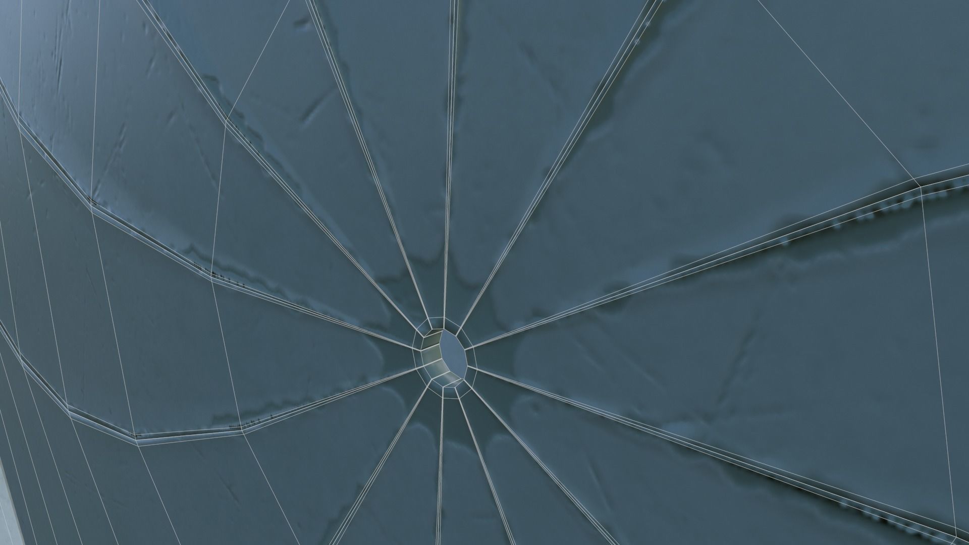 Sci-Fi Air-went Low-poly 3D model_5