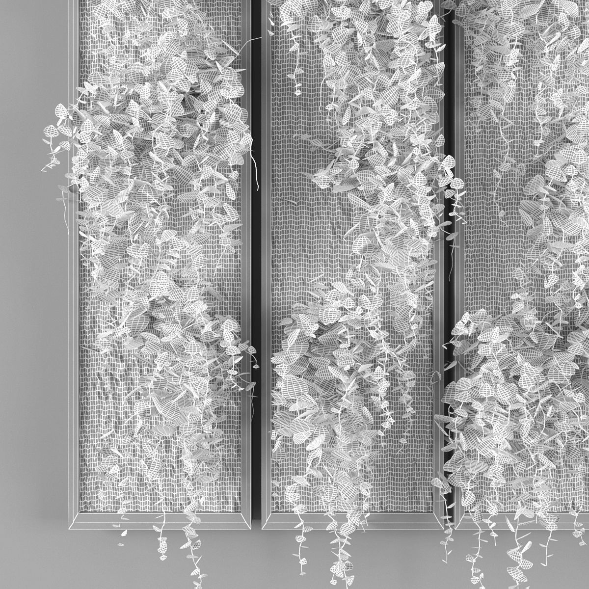 Vertical garden 110 Low-poly 3D model_2