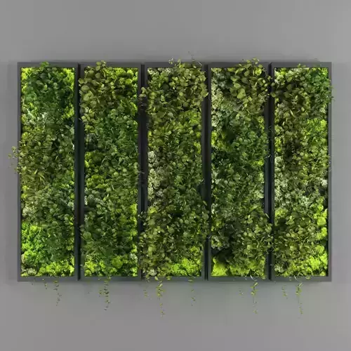 Vertical garden 110 Low-poly 3D model