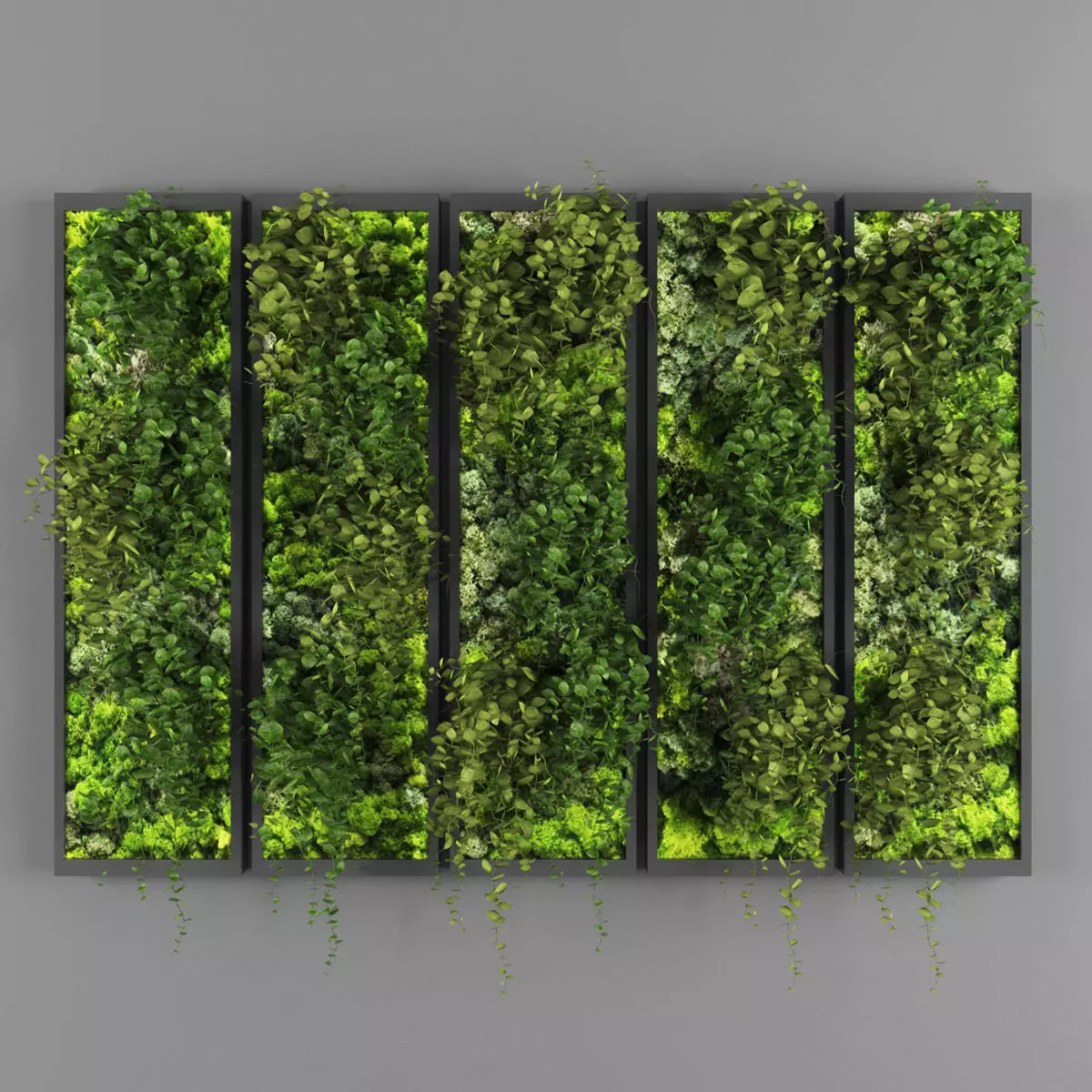 Vertical garden 110 Low-poly 3D model_0