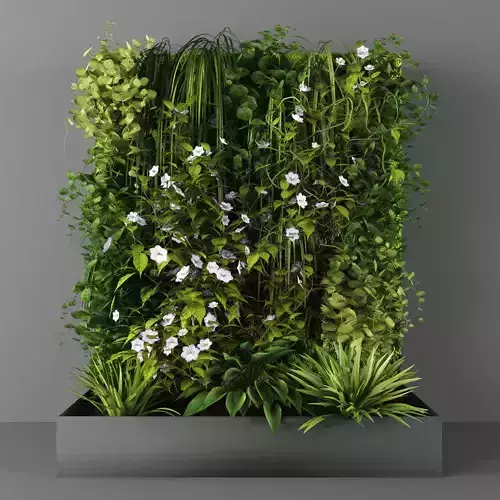 Vertical garden 111 Low-poly 3D model