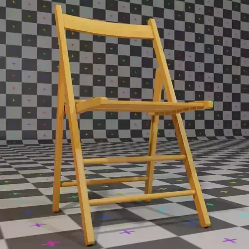 Foldable chair 3D model