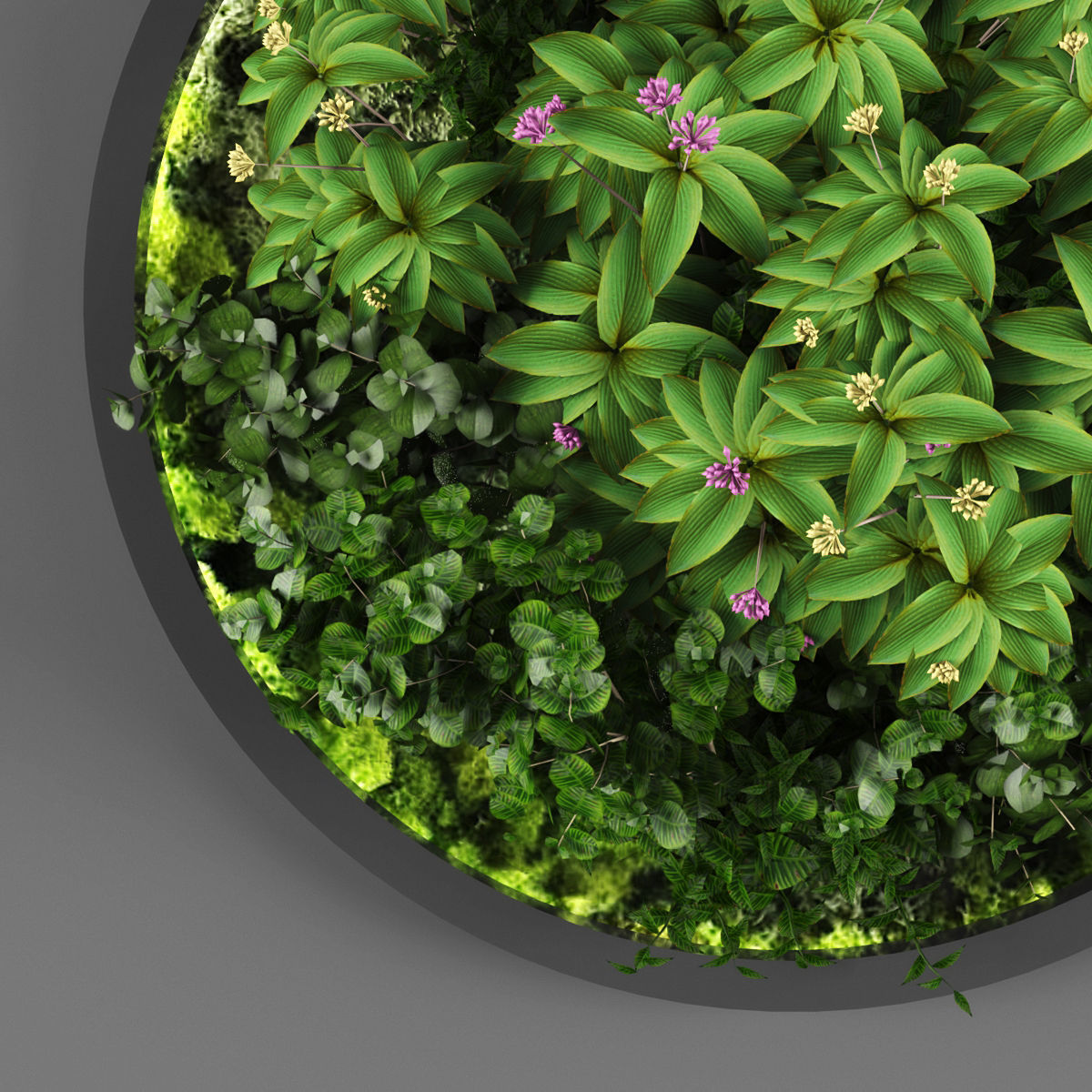 Vertical garden 113 Low-poly 3D model_1