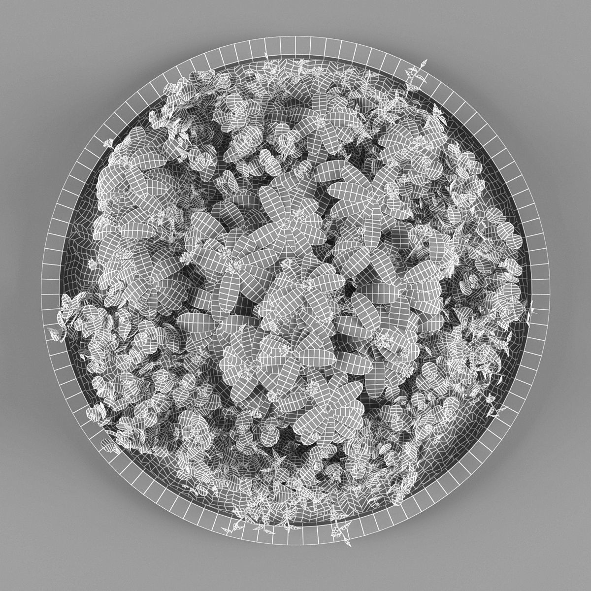 Vertical garden 113 Low-poly 3D model_2