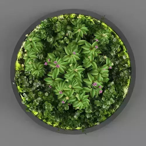 Vertical garden 113 Low-poly 3D model