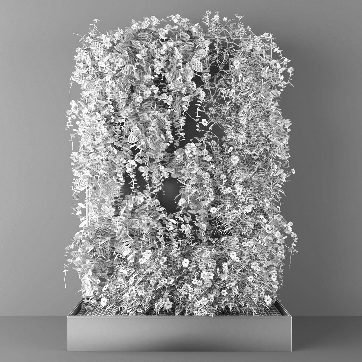 Vertical garden 114 Low-poly 3D model_2