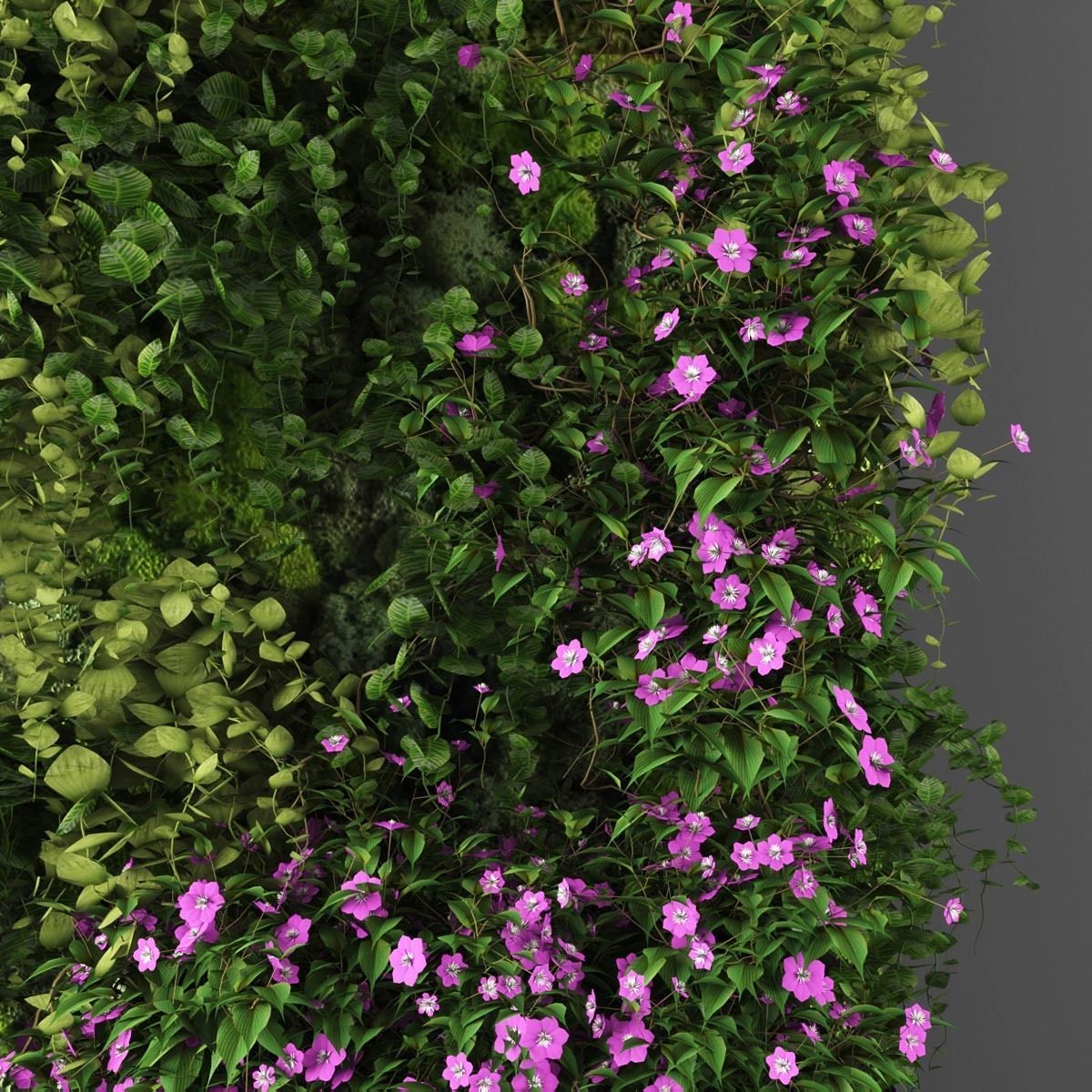 Vertical garden 114 Low-poly 3D model_1