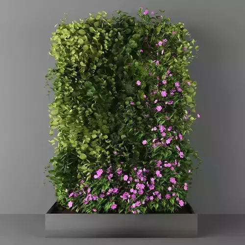 Vertical garden 114 Low-poly 3D model