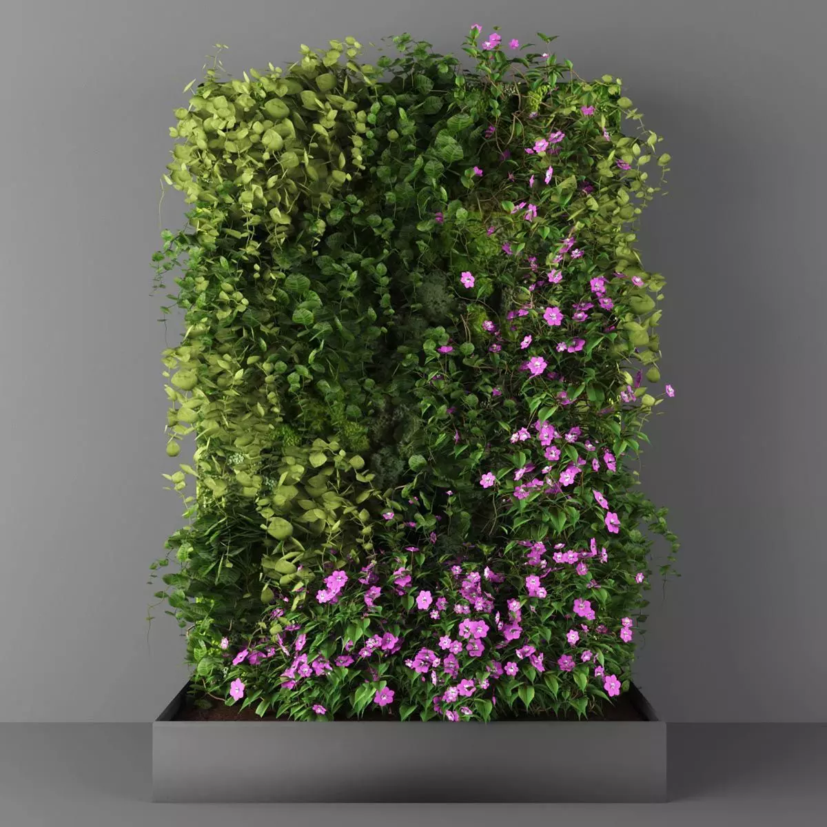 Vertical garden 114 Low-poly 3D model_0