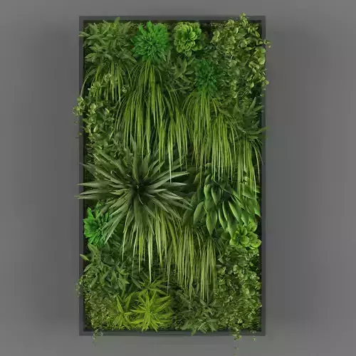 Vertical garden 117 Low-poly 3D model